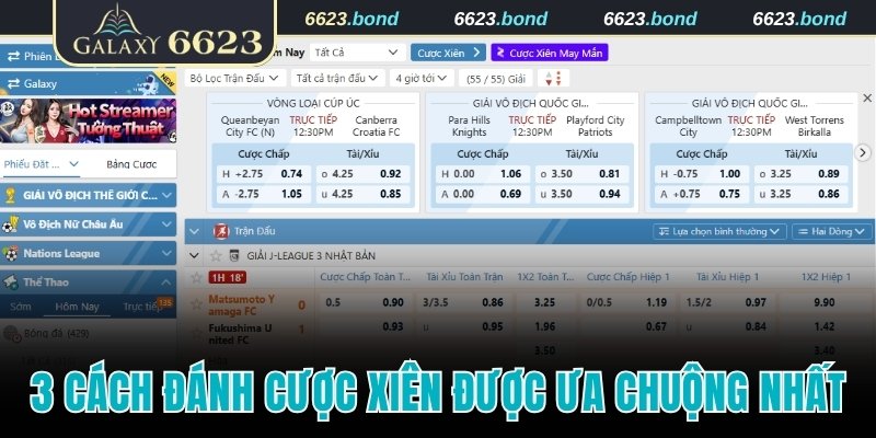 3 cách đánh cược xiên được ưa chuộng nhất