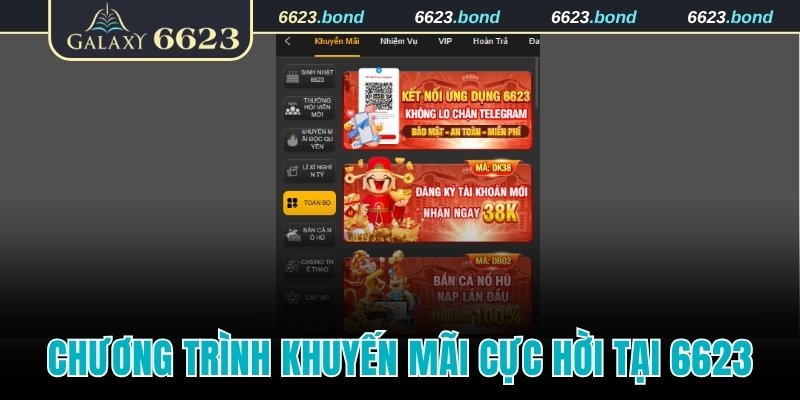 Chương trình khuyến mãi cực hời tại 6623