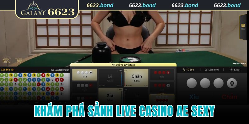 Khám phá sảnh live casino AE Sexy