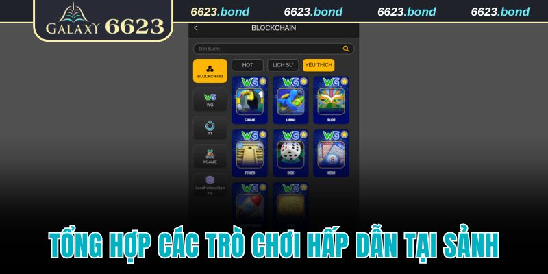 Thông tin tổng hợp các trò chơi hấp dẫn tại sảnh