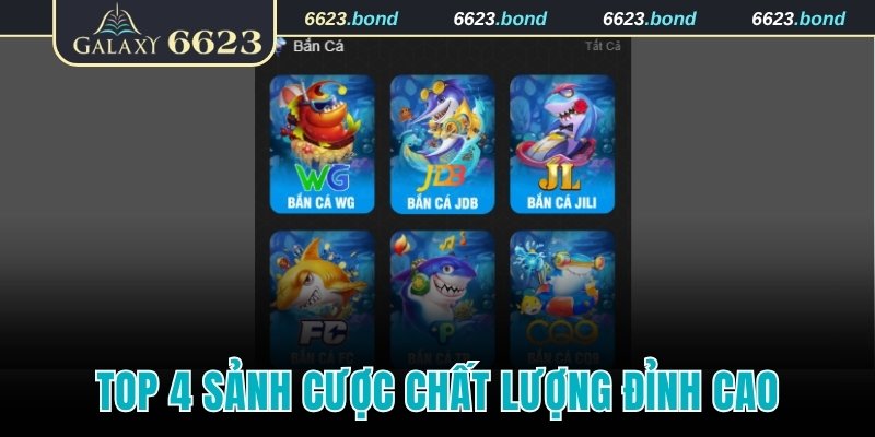 Top 4 sảnh cược chất lượng đỉnh cao